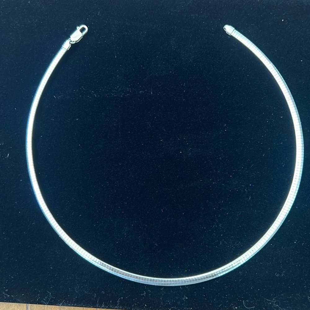 16 1/4 “ 925 Sterling Silver Omega Chain.